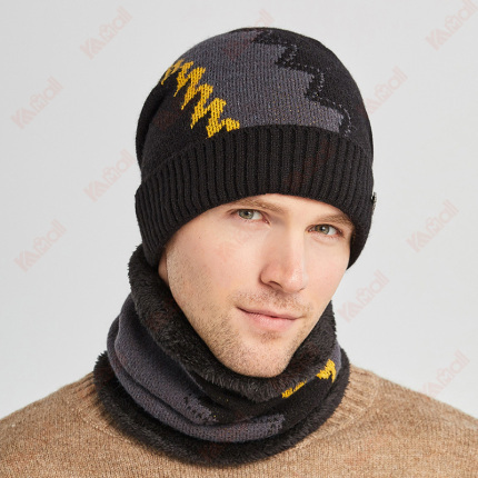 knit beanie color matching flat eaves